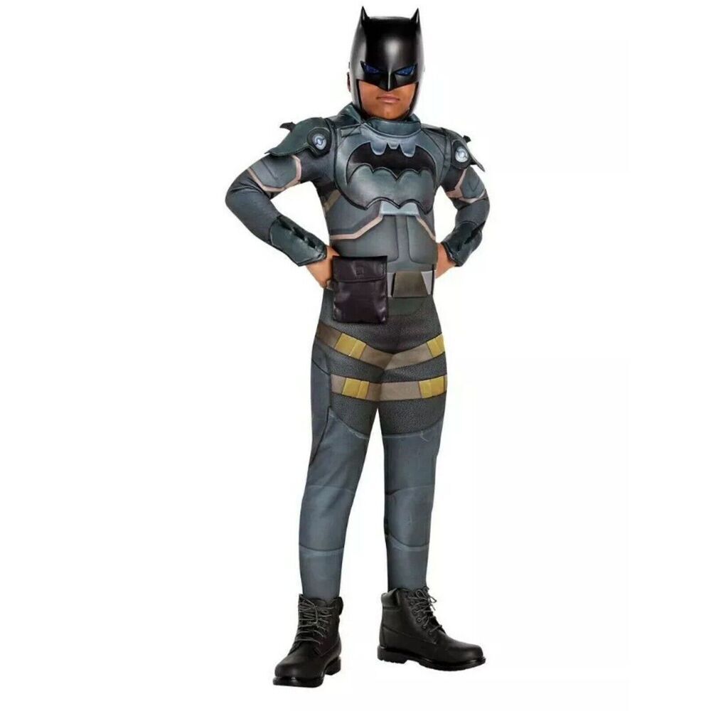 Fortnite Armored Batman Zero Costume Youth Boys‎ L 12-14 Complete Outfit Cosplay
